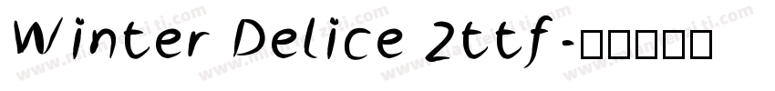 Winter Delice 2ttf字体转换
